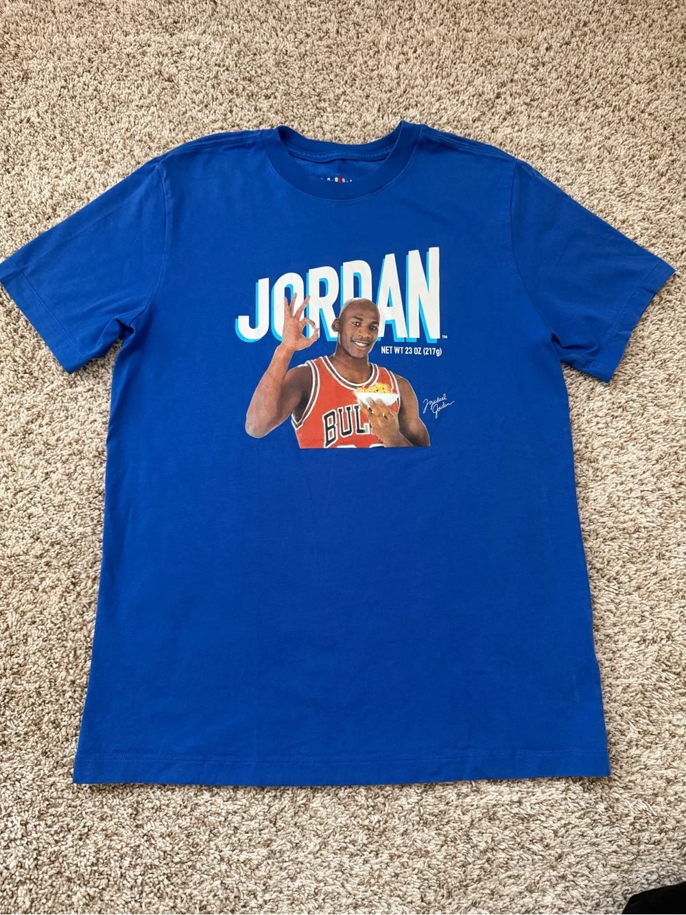 Jordan Royal Blue Short Sleeve Tee with Graphic